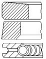 Set segmenti piston OPEL MOVANO A bus (X70) 2.5 DTi (JD) diesel 99 cai FAI AUTOPARTS PR19-000