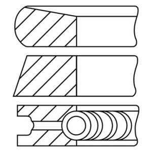 Set segmenti piston OPEL MOKKA / MOKKA X (J13) 1.7 CDTI (_76) diesel 131 cai FAI AUTOPARTS PR24-000