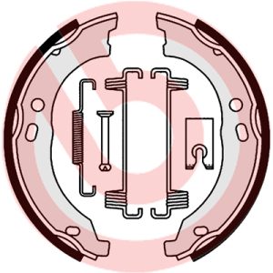 Set saboti frana frana de mana OPEL MOVANO C platou / sasiu (U9) 2.2 D diesel 140 cai BREMBO S 23 579