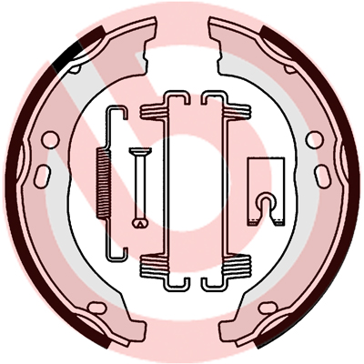 Set saboti frana frana de mana OPEL MOVANO C caroserie (U9) 2.2 D diesel 120 cai BREMBO S 23 579