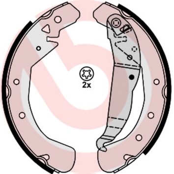 Set saboti frana OPEL COMBO Tour 1.6 CNG Benzina/Gaz metan (GNC) 97 cai BREMBO S 59 525