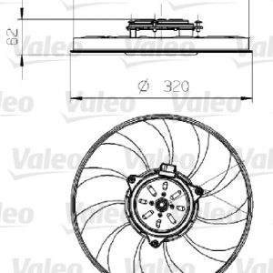 Ventilator radiator VALEO 696024