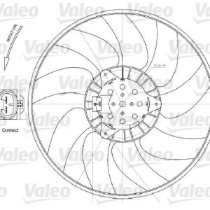 Ventilator radiator VALEO 696028