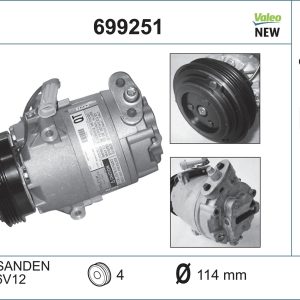 Compresor climatizare VALEO 699251