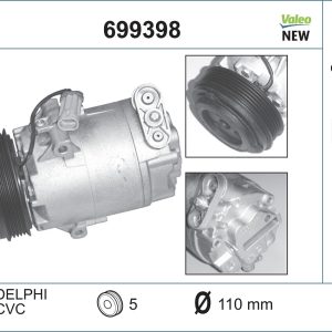 Compresor climatizare VALEO 699398