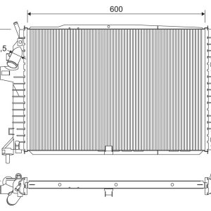 Radiator racire motor VALEO 701202