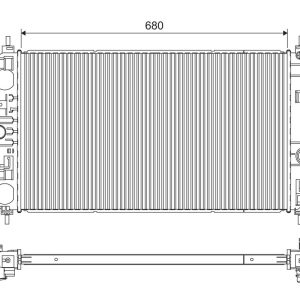 Radiator racire motor VALEO 701237