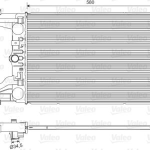 Radiator racire motor VALEO 701594