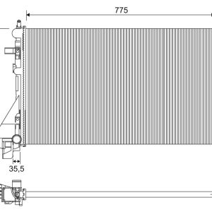 Radiator racire motor VALEO 701953