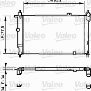 Radiator racire motor VALEO 730993