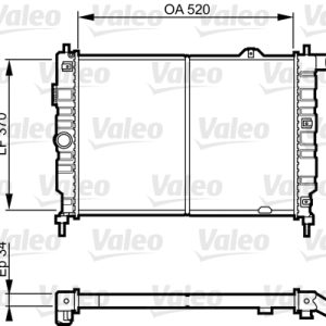 Radiator racire motor VALEO 731217