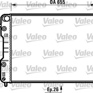 Radiator racire motor VALEO 731840
