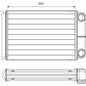 Schimbator de caldura incalzire habitaclu VALEO 811516