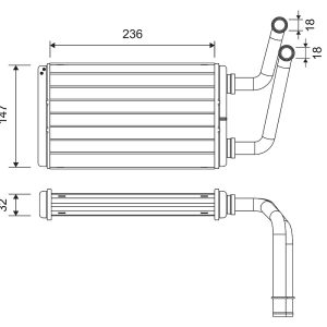 Schimbator de caldura incalzire habitaclu VALEO 811528 – OPEL | AutoRival