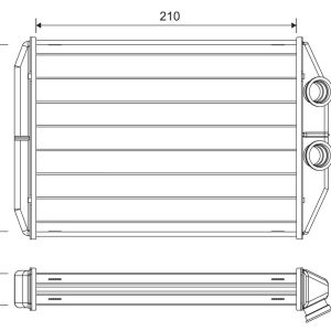 Schimbator de caldura incalzire habitaclu VALEO 811624