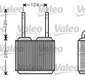 Schimbator de caldura incalzire habitaclu VALEO 812146