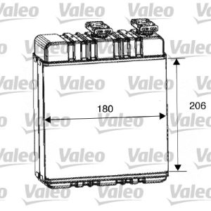 Schimbator de caldura incalzire habitaclu VALEO 812222