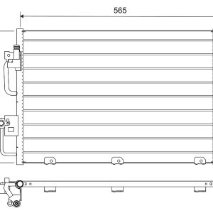 Condensator climatizare VALEO 812704