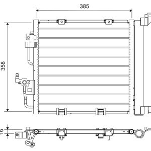 Condensator climatizare VALEO 812747