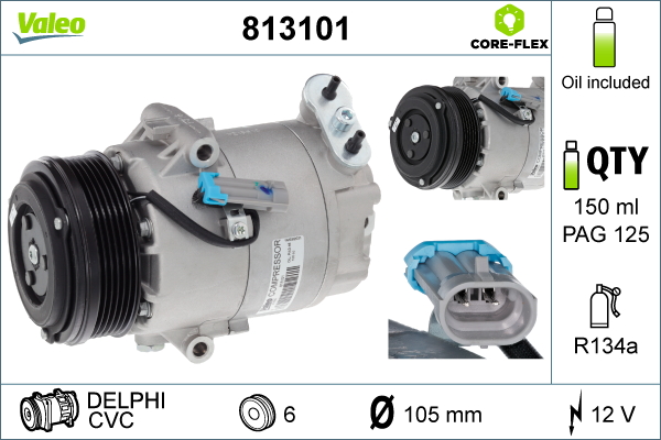 Compresor climatizare VALEO 813101