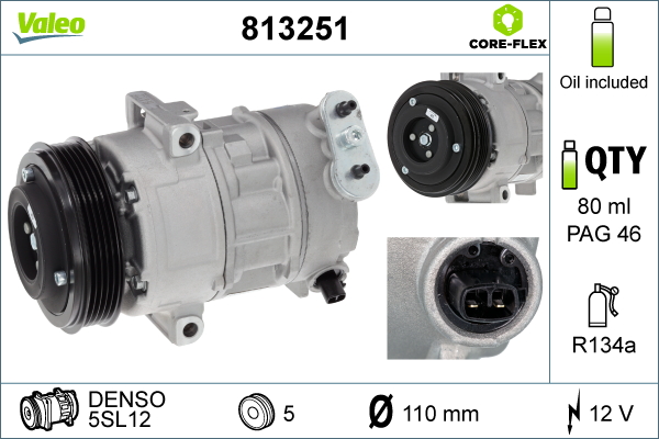 Compresor climatizare VALEO 813251 – OPEL | AutoRival