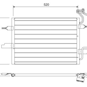 Condensator climatizare VALEO 817798