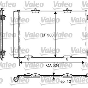 Condensator climatizare VALEO 818015