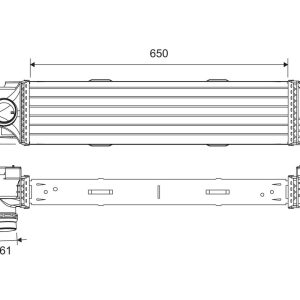 Intercooler compresor VALEO 818299