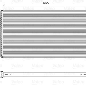 Intercooler compresor VALEO 818603