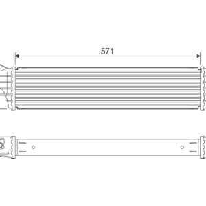 Intercooler compresor VALEO 818681