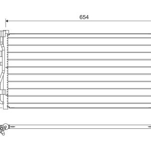 Condensator climatizare VALEO 822702