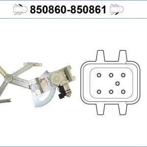 Mecanism actionare geam VALEO 850860 – OPEL | AutoRival