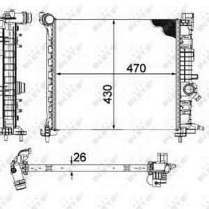Radiator racire motor NRF 58476 – OPEL | AutoRival