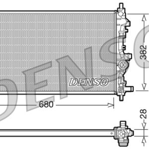Radiator racire motor DENSO DRM20009