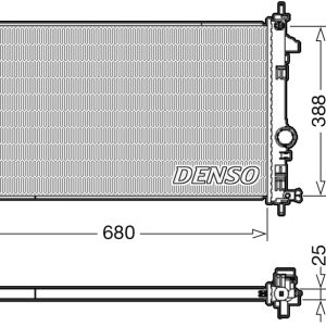 Radiator racire motor DENSO DRM20109