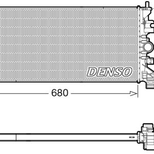 Radiator racire motor DENSO DRM20118
