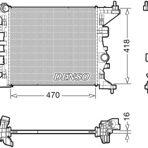 Radiator racire motor DENSO DRM20121