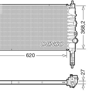 Radiator racire motor DENSO DRM20122