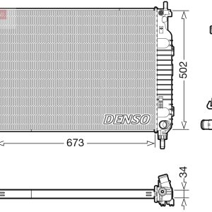 Radiator racire motor DENSO DRM20125