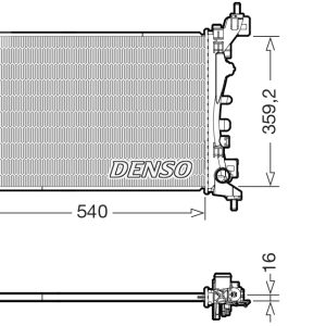 Radiator racire motor DENSO DRM20130