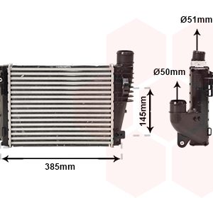 Intercooler compresor VAN WEZEL 09004317