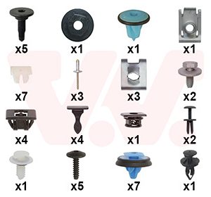 Set montaj aripa laterala VAN WEZEL 0983796