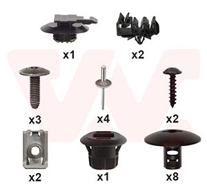 Set montaj bara protectie VAN WEZEL 1728793