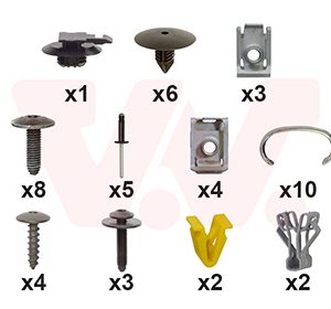 Set montaj bara protectie VAN WEZEL 3396794