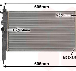 Radiator racire motor VAN WEZEL 37002023
