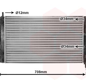 Radiator racire motor VAN WEZEL 37002255