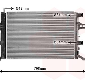 Radiator racire motor VAN WEZEL 37002257