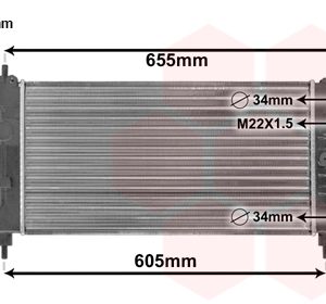 Radiator racire motor VAN WEZEL 37002261
