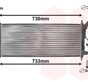 Radiator racire motor VAN WEZEL 37002263