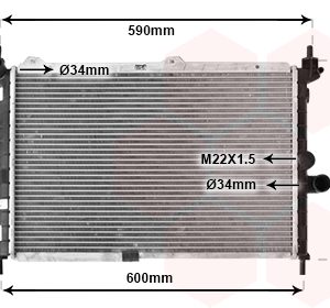 Radiator racire motor VAN WEZEL 37002266